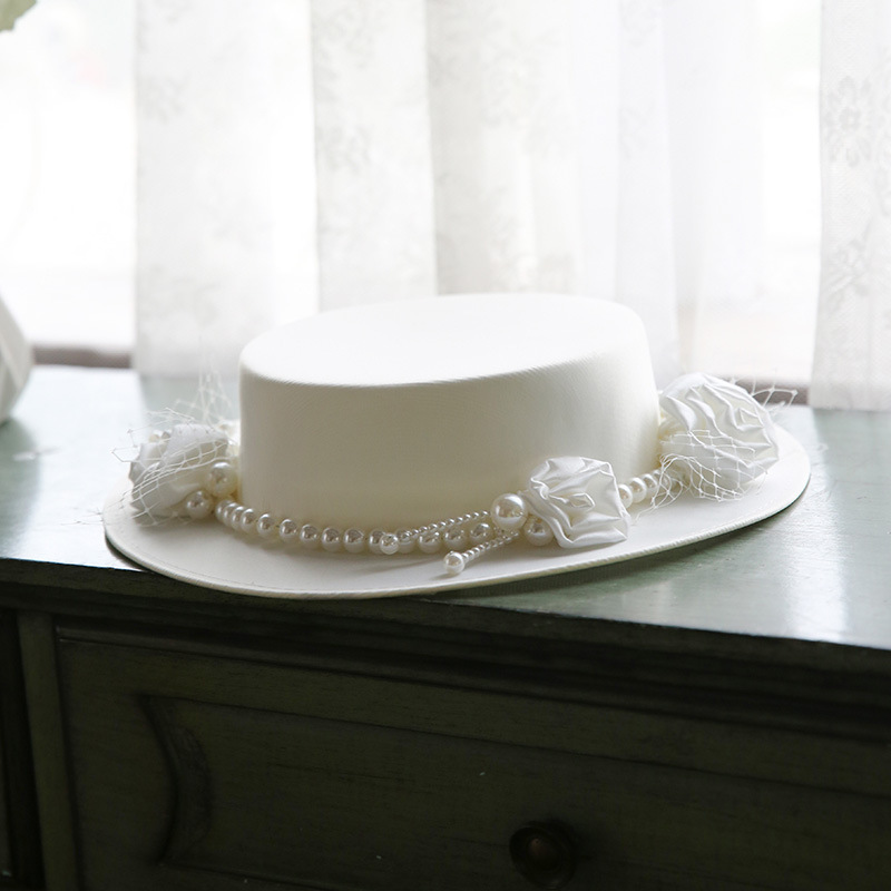 Elegant Vintage French Black Top Hat