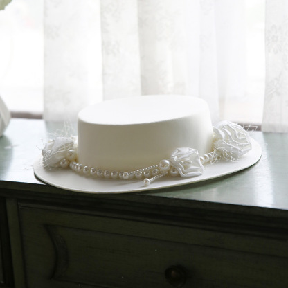 Elegant Vintage French Black Top Hat