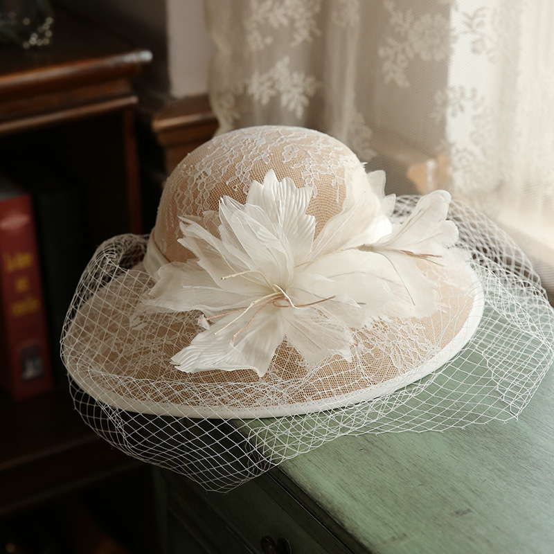 Summer Mesh Flower Bucket Hat