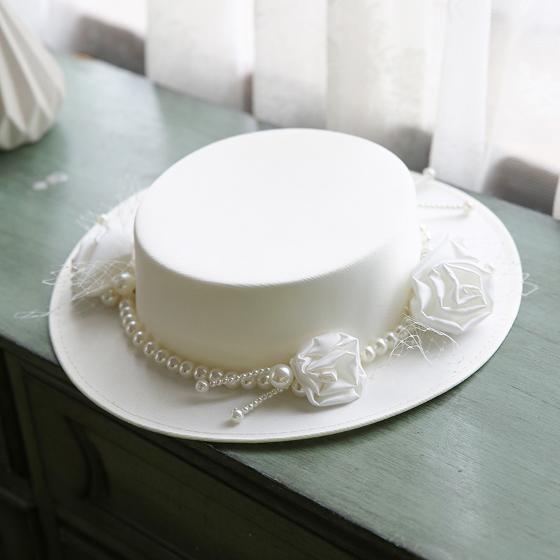 Elegant Vintage French Black Top Hat