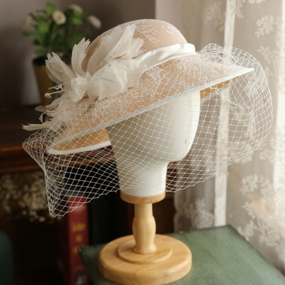 Summer Mesh Flower Bucket Hat