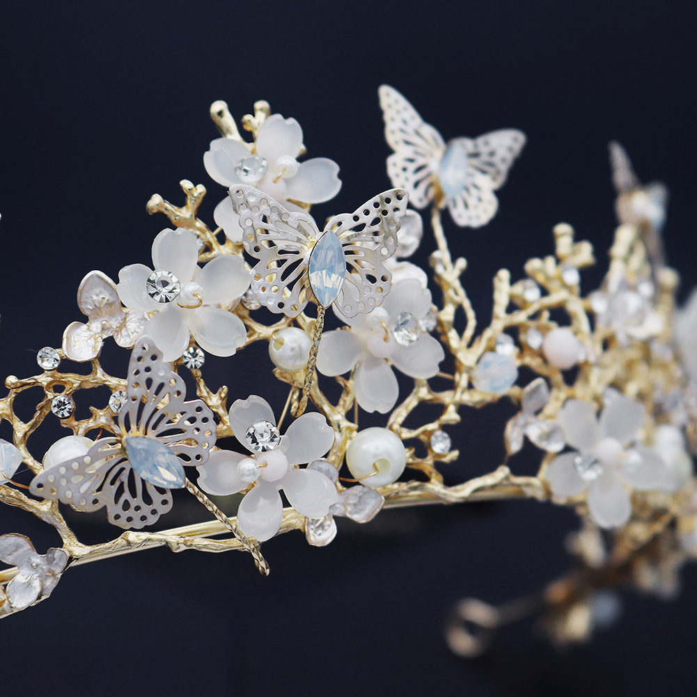 Handmade Butterfly Flower Crown Hair Accessories