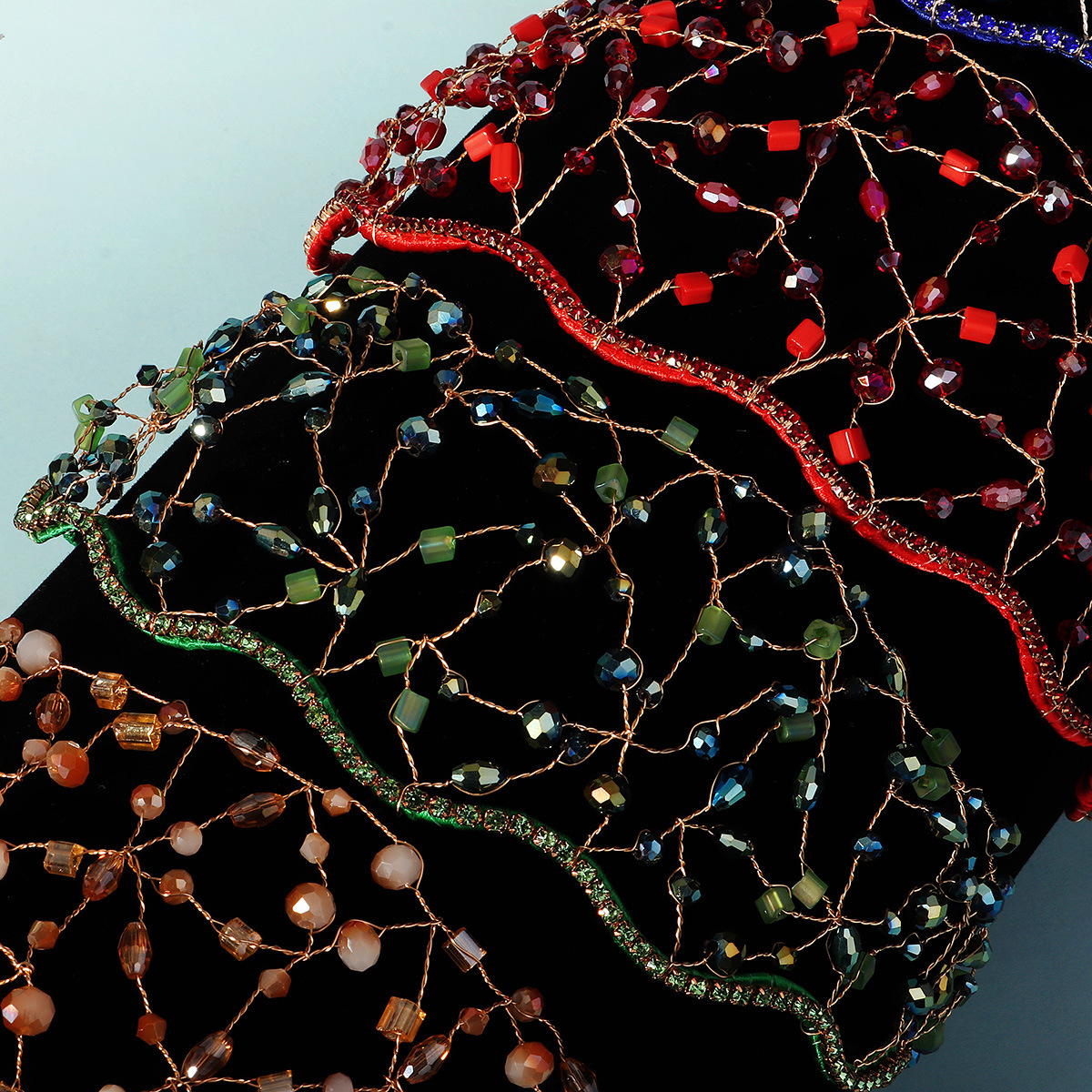 Women's Retro Crystal Mesh Bridal Headband