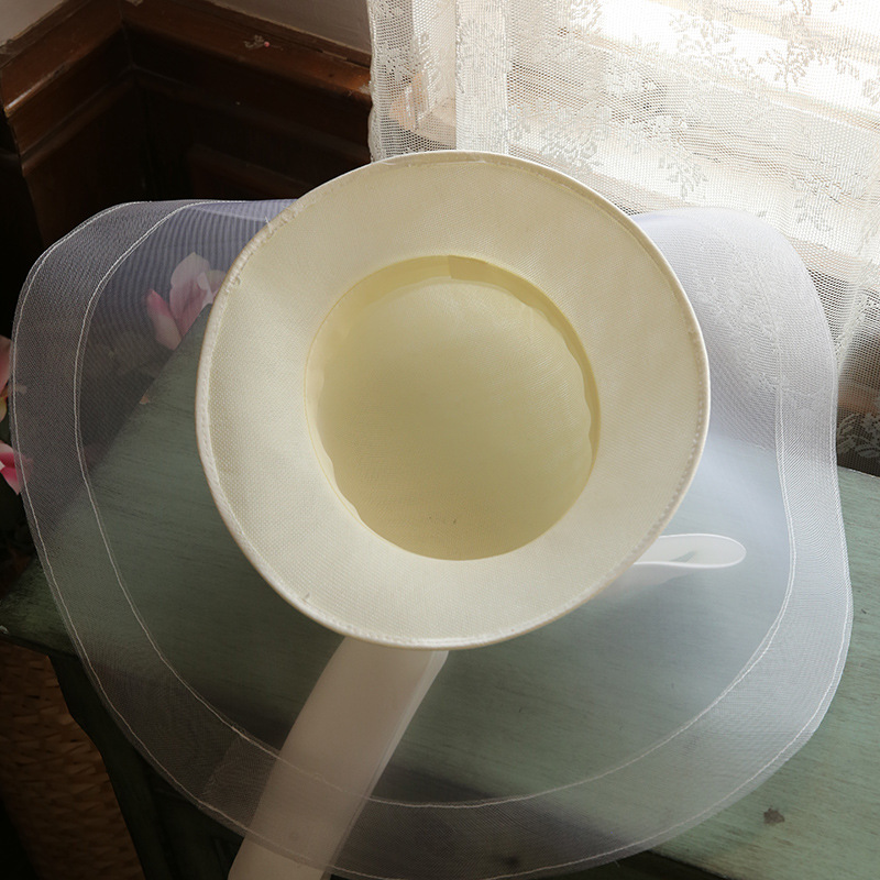 French Luxury Mesh Exaggerated Top Hat