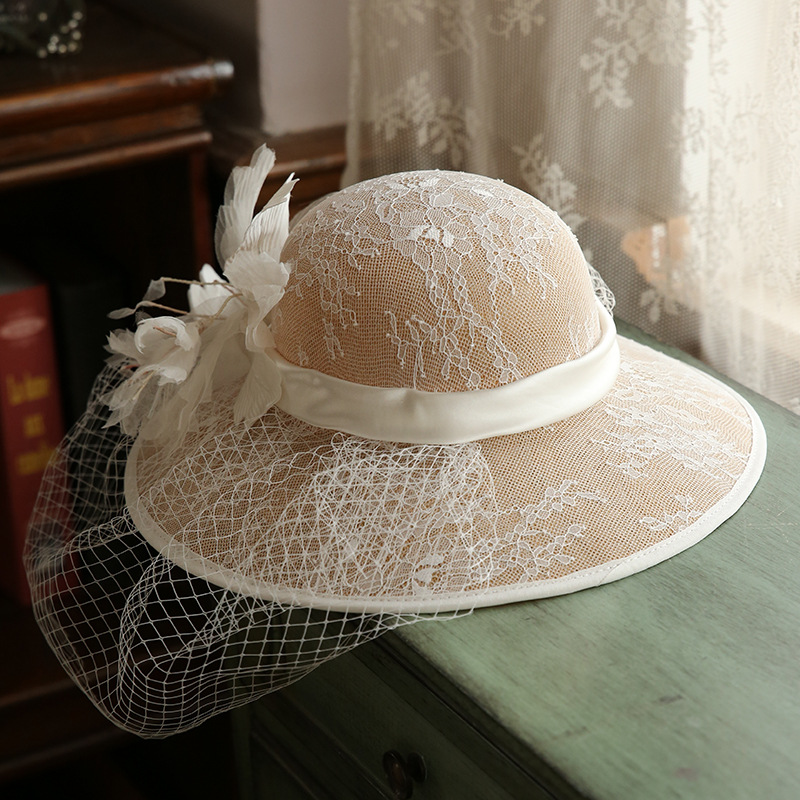 Summer Mesh Flower Bucket Hat