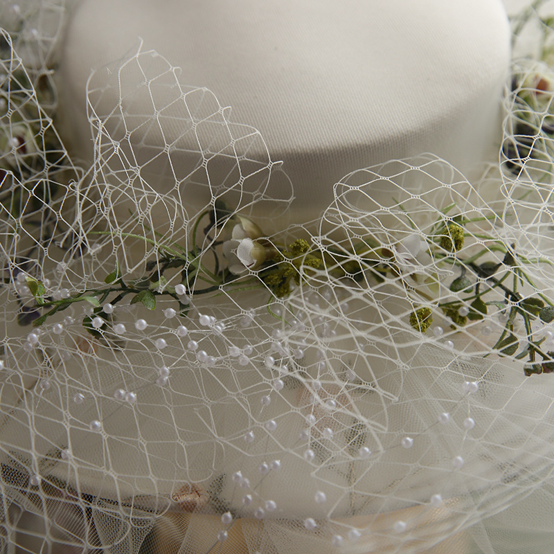 Women's French Hepburn White Top Hat