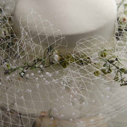 Women's French Hepburn White Top Hat