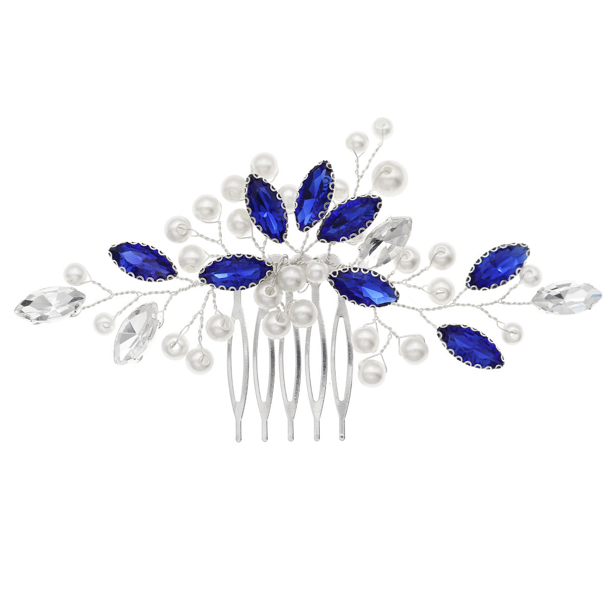 Handmade Rhinestone Pearl Hairpin Hair Comb