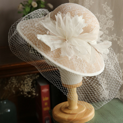 Summer Mesh Flower Bucket Hat