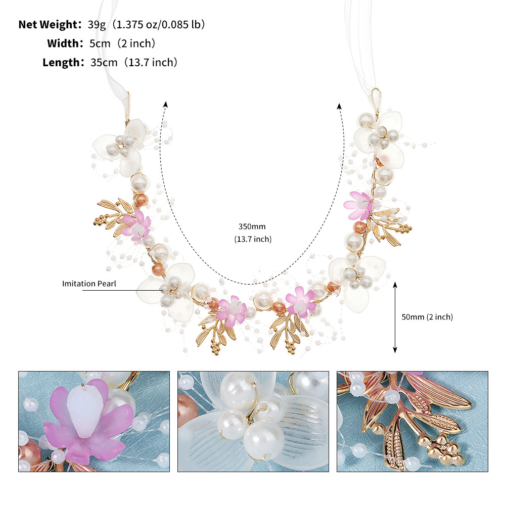 Retro Bridal Hair Accessories Pearl Headband