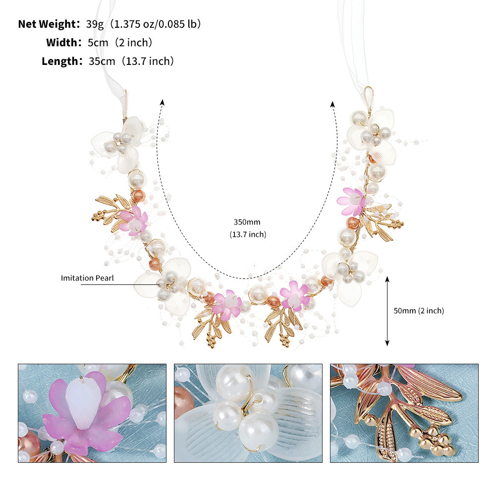 Retro Bridal Hair Accessories Pearl Headband