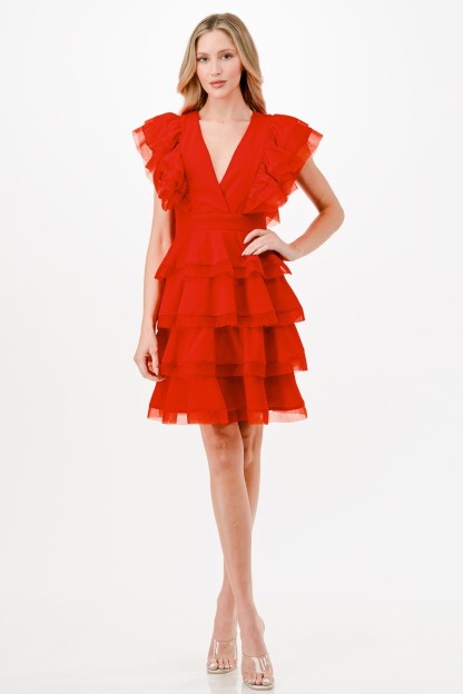 Tier Layers Short Dress