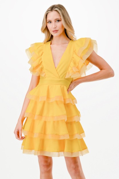 Tier Layers Short Dress