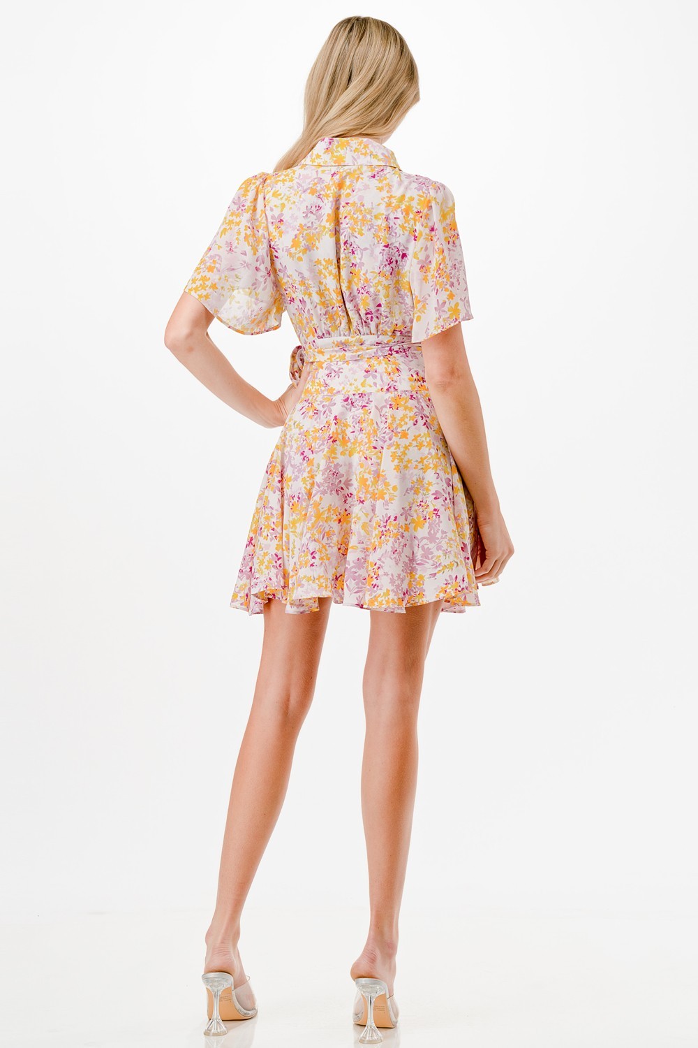 Floral Print Short Dress