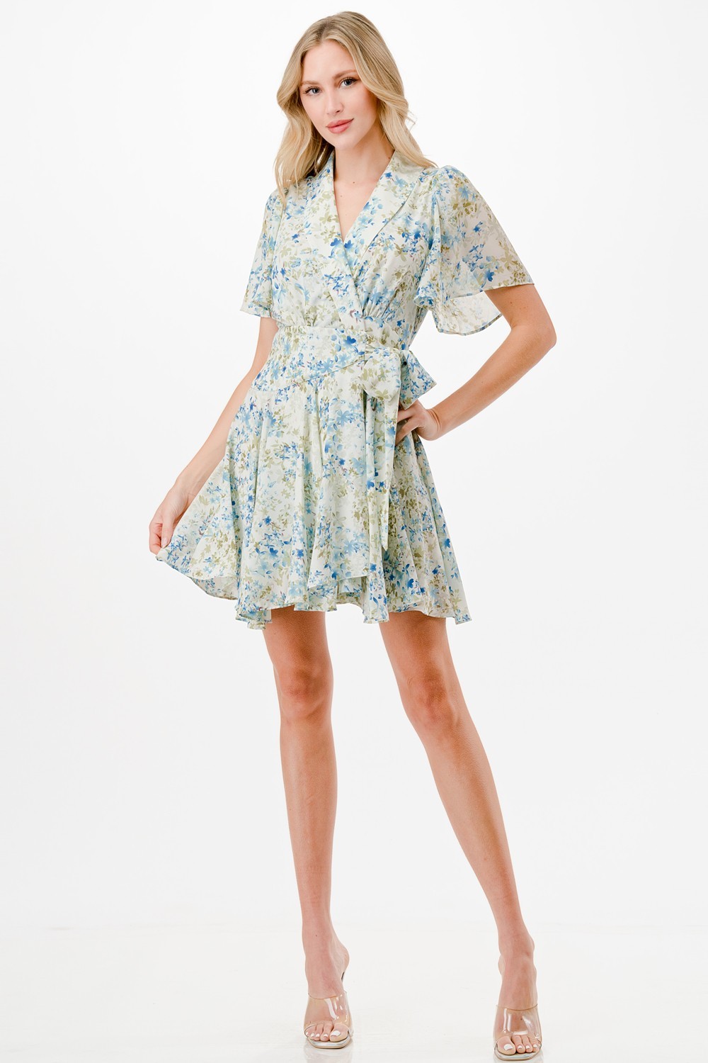 Floral Print Short Dress