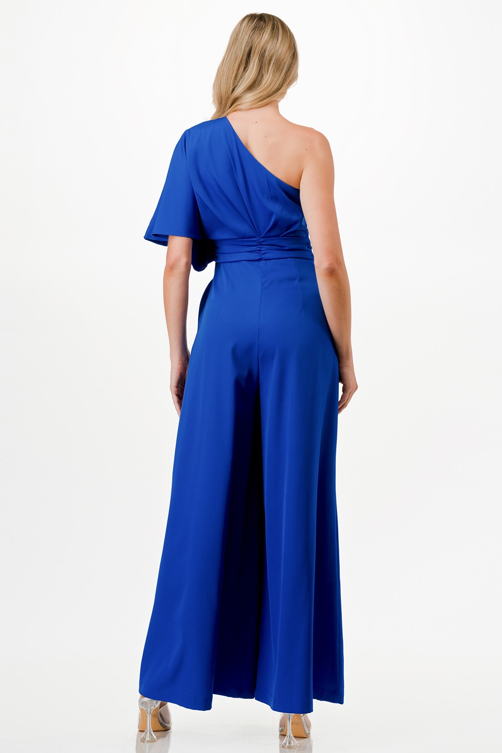 One Shoulder Wide Leg Jumpsuit 