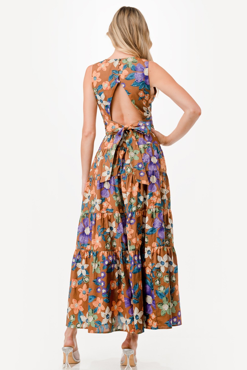 Floral Print Maxi Dress 