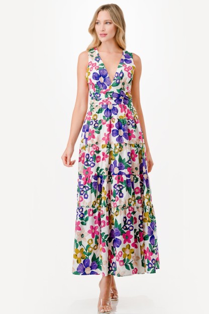 Floral Print Maxi Dress