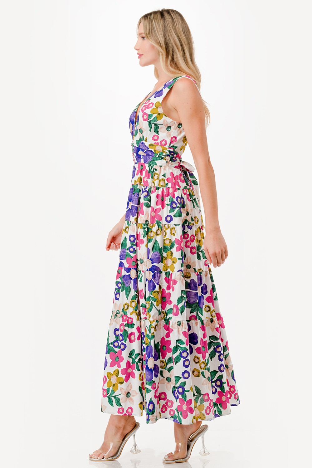 Floral Print Maxi Dress 