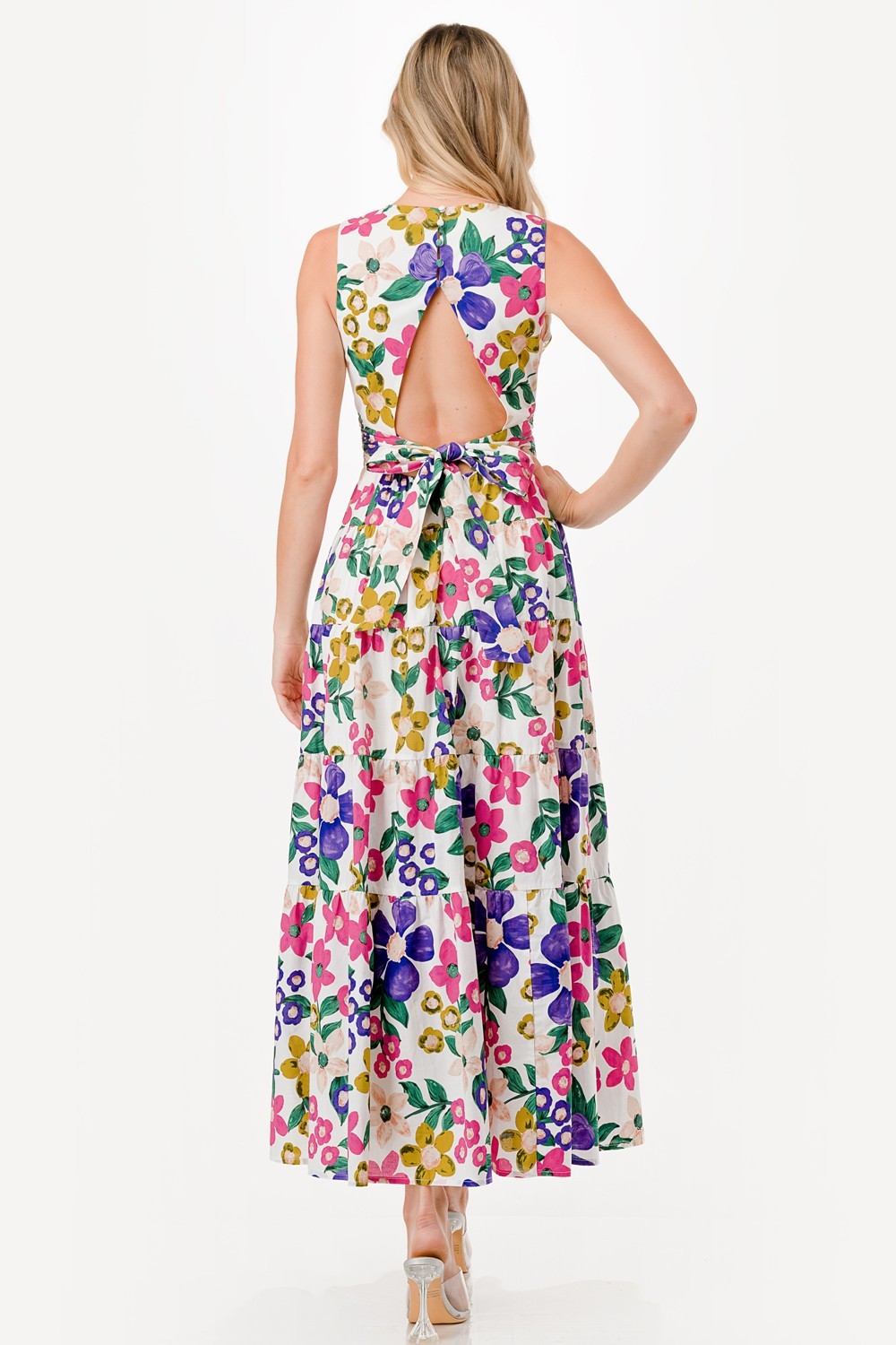 Floral Print Maxi Dress 