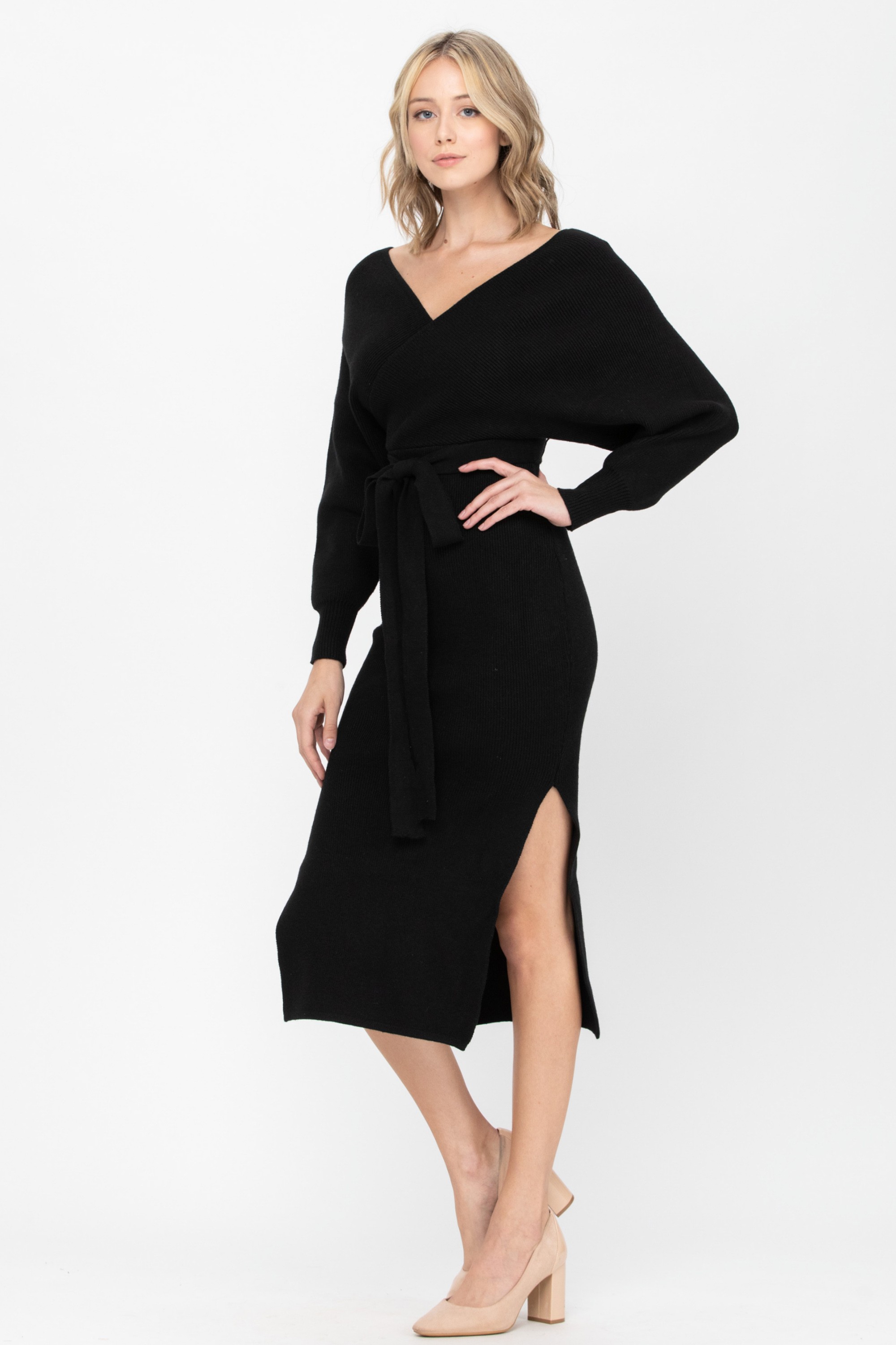 Knit Sweater Midi Dress