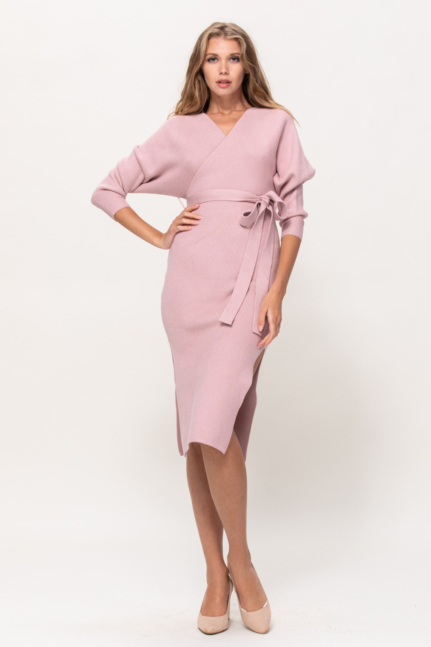 Knit Sweater Midi Dress