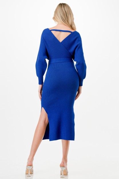 Knit Sweater Midi Dress