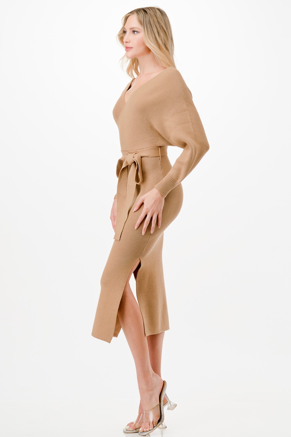 Knit Sweater Midi Dress