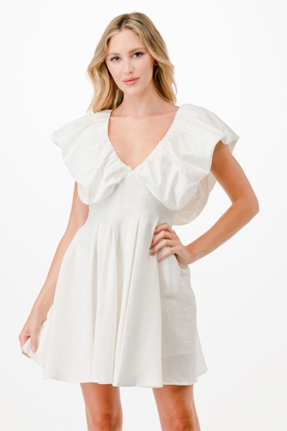 Ruffle Detail Short Dress