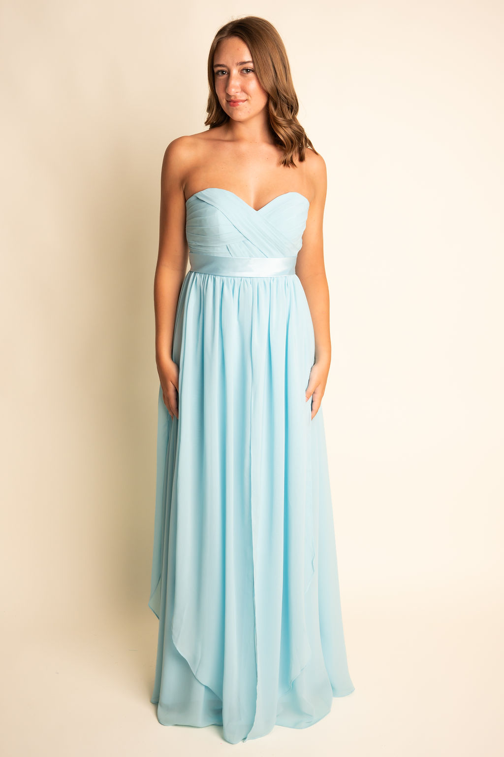 A-Line Chiffon Sweetheart Zipper Back Bridesmaid Dress #RJBM045
