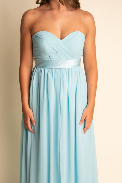 A-Line Chiffon Sweetheart Zipper Back Bridesmaid Dress #RJBM045
