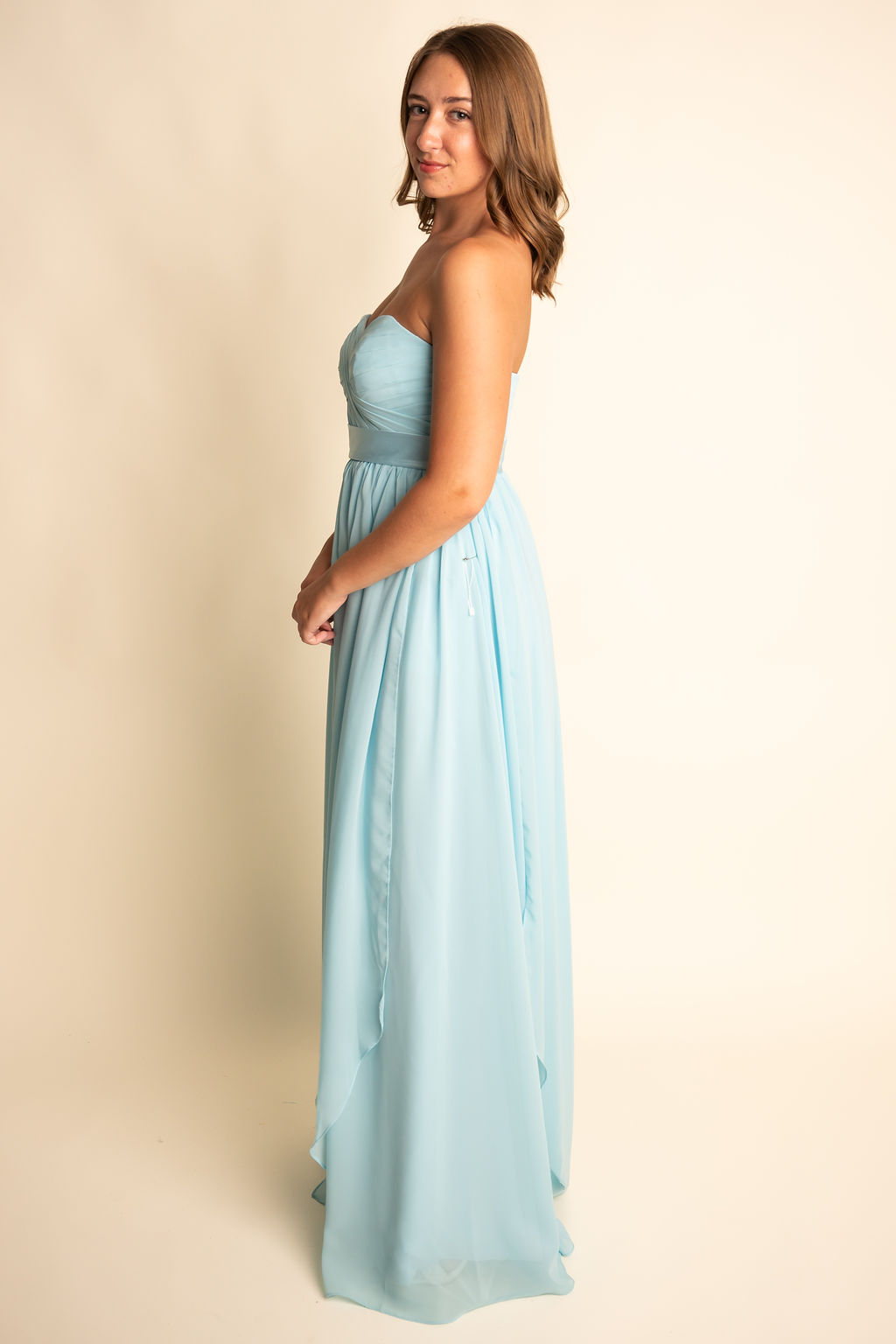 A-Line Chiffon Sweetheart Zipper Back Bridesmaid Dress #RJBM045