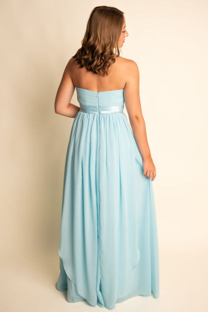 A-Line Chiffon Sweetheart Zipper Back Bridesmaid Dress #RJBM045