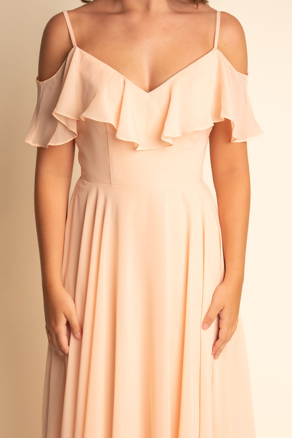 Modern A-Line Spaghetti Straps Butterfly Sleeve Bridesmaid Dress #RJBM048