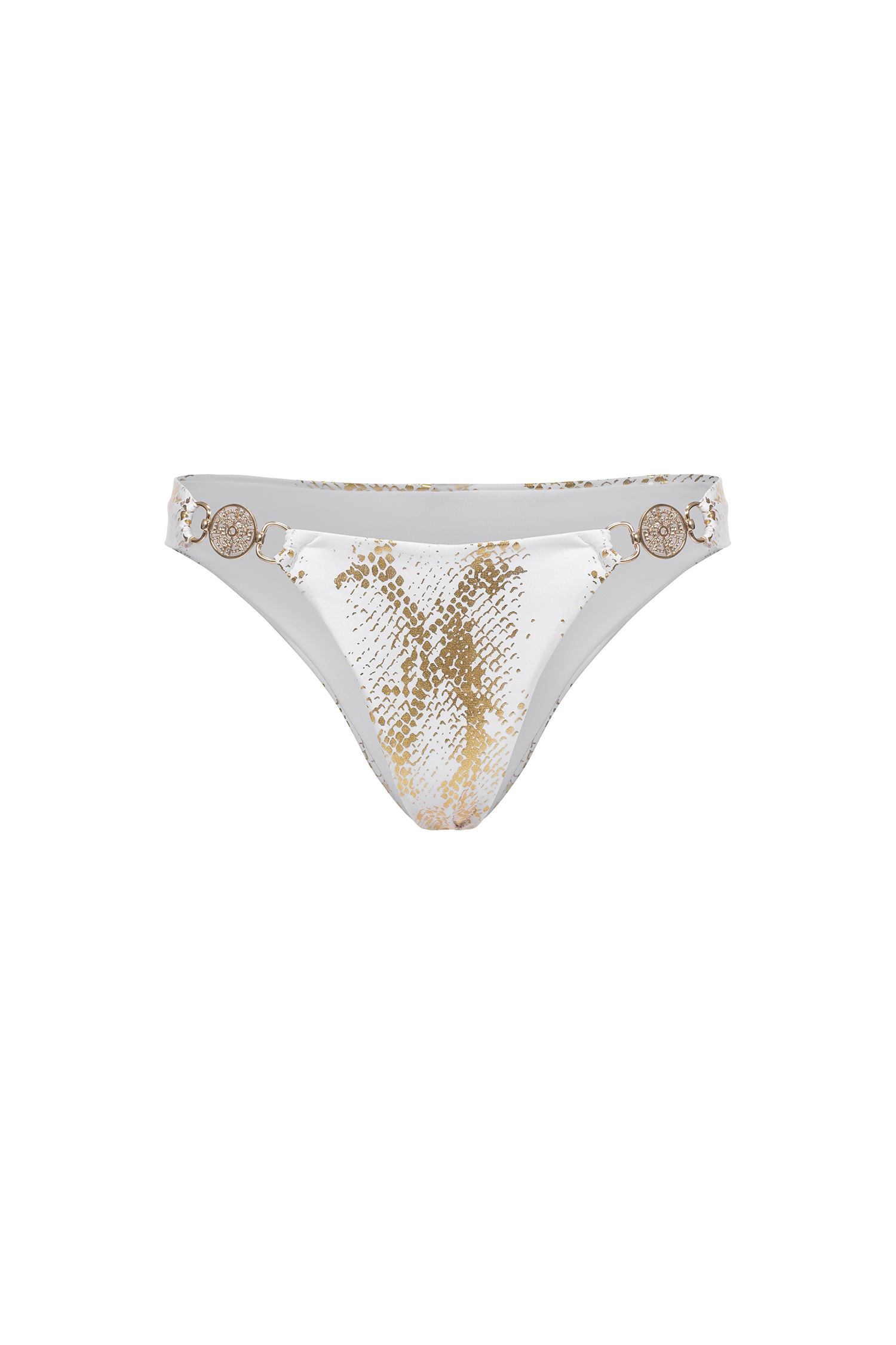 Rina Halter Sleeveless Diamond Gold Stamping Bikini