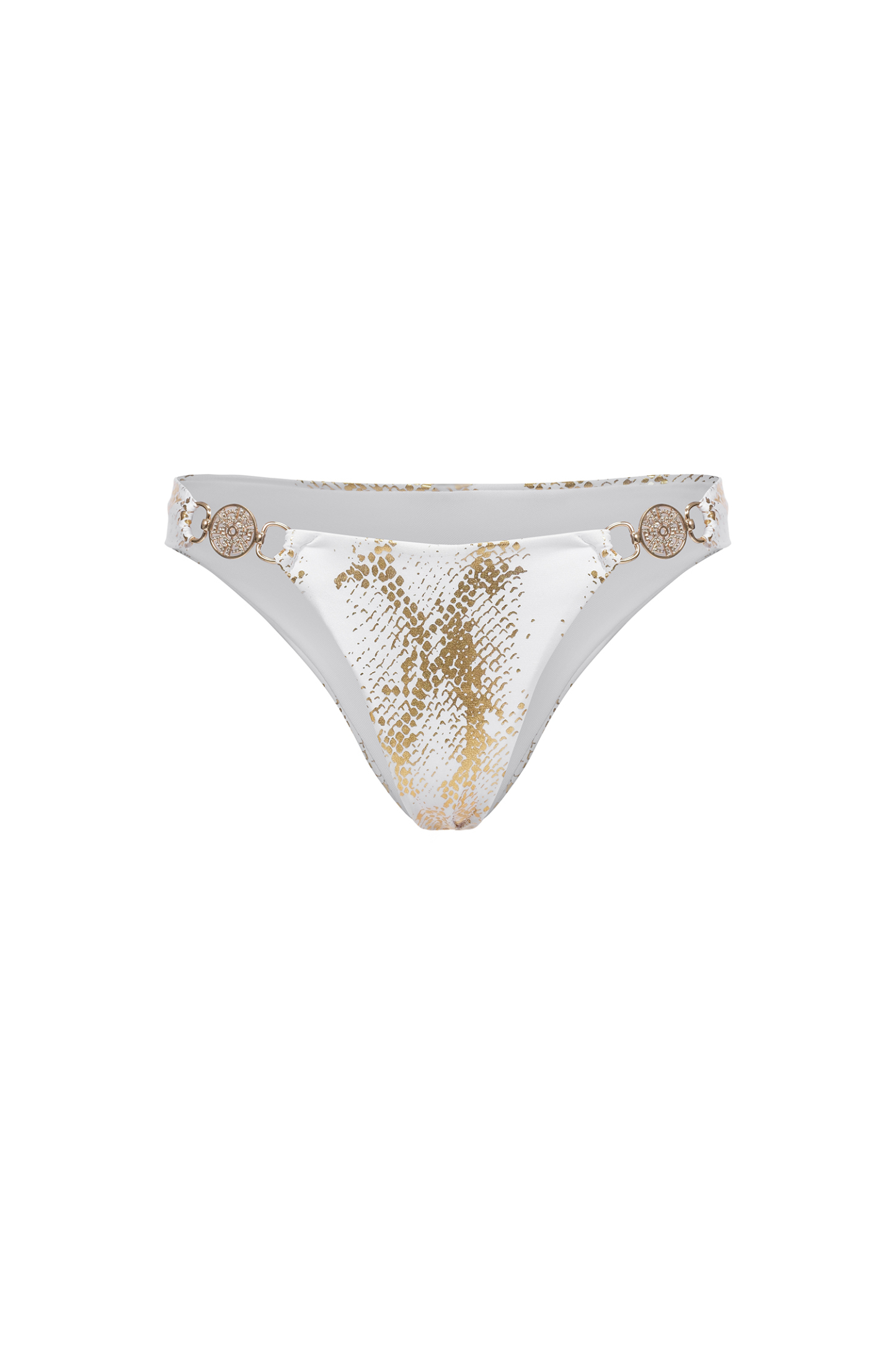 Rina Halter Sleeveless Diamond Gold Stamping Bikini