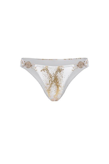 Rina Halter Sleeveless Diamond Gold Stamping Bikini