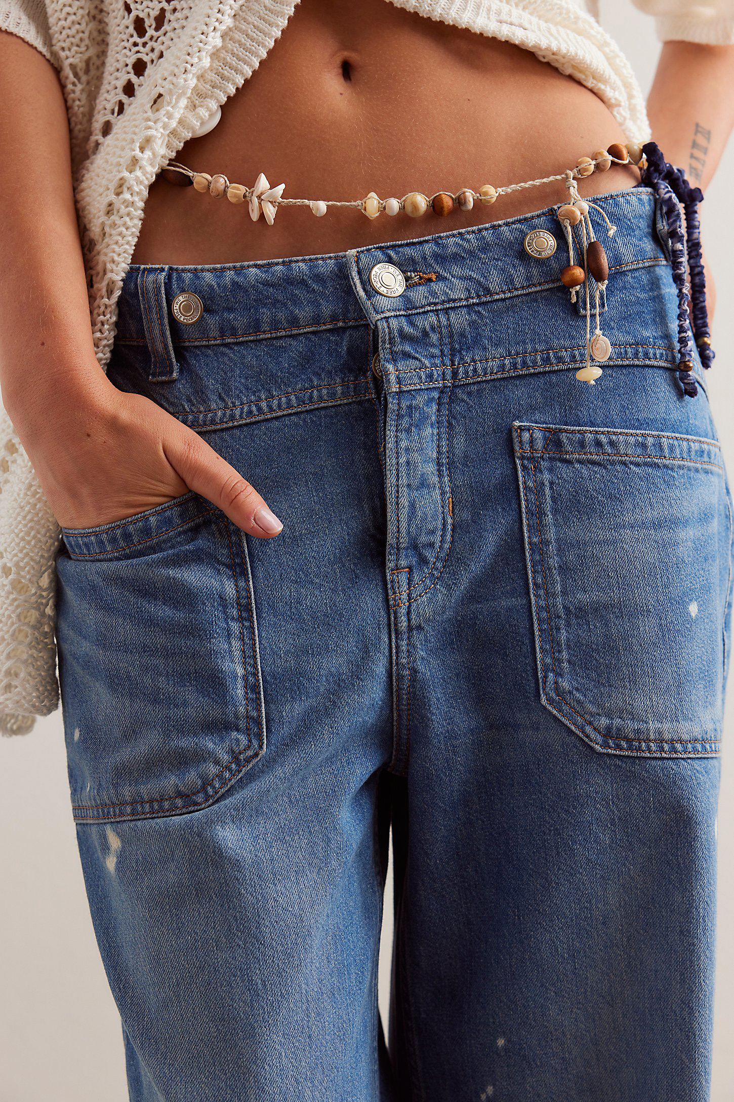 Summer Palmer Cuffed Jeans(BUY 2 FREE SHIPPING)