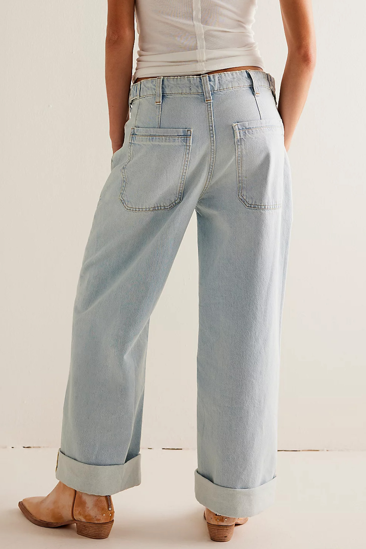 Summer Palmer Cuffed Jeans(BUY 2 FREE SHIPPING)