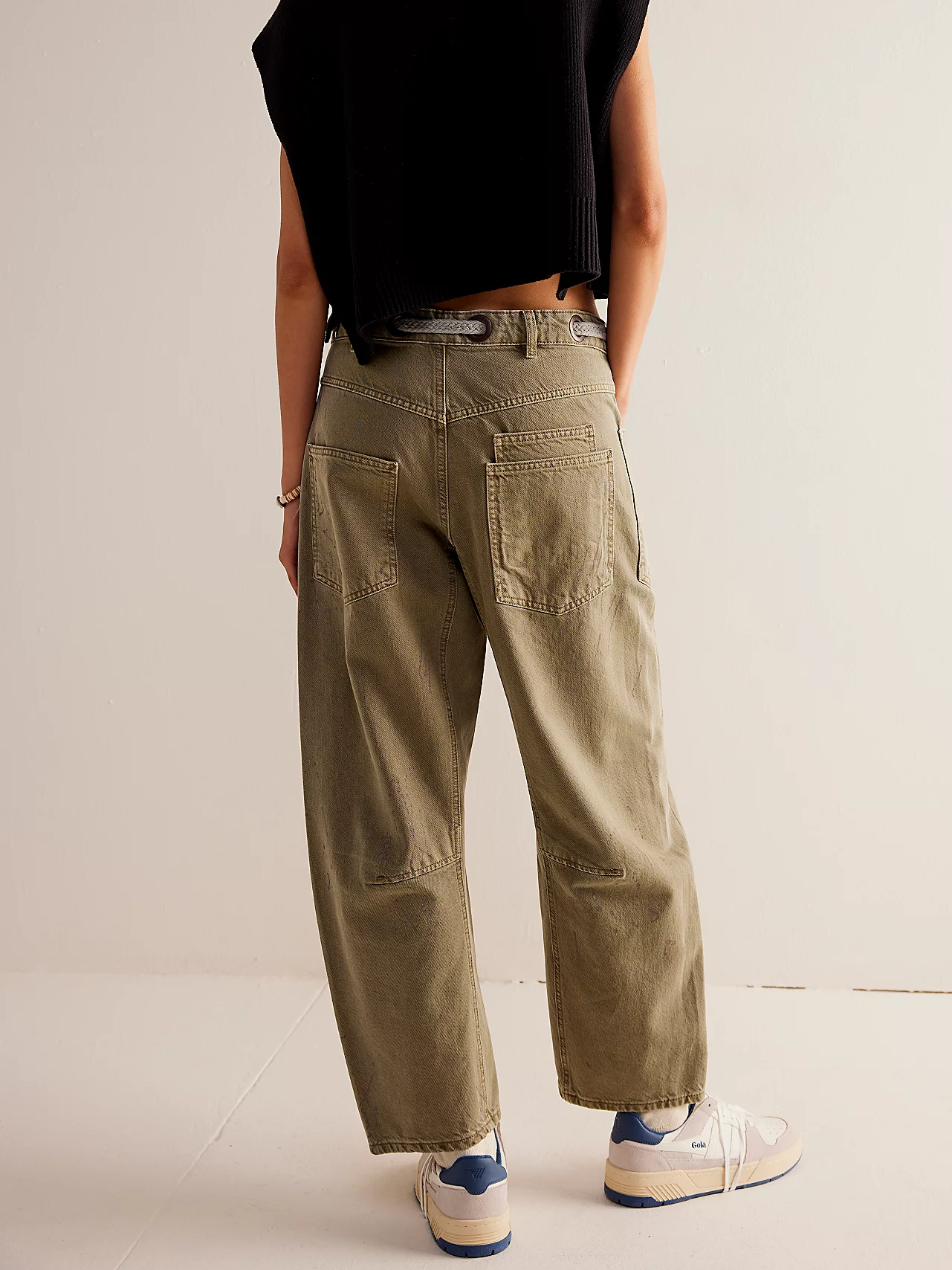 Moxie Printed Low-Slung Barrel Jeans (BUY 2 FREE SHIPPING)