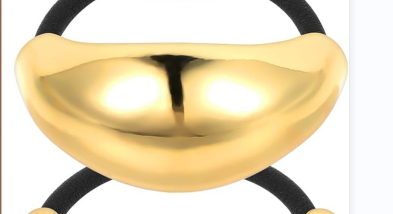 GIFTS FOR LOVED ONES🔥Glossy Gold Hair Cuffs Metal Hair Tie