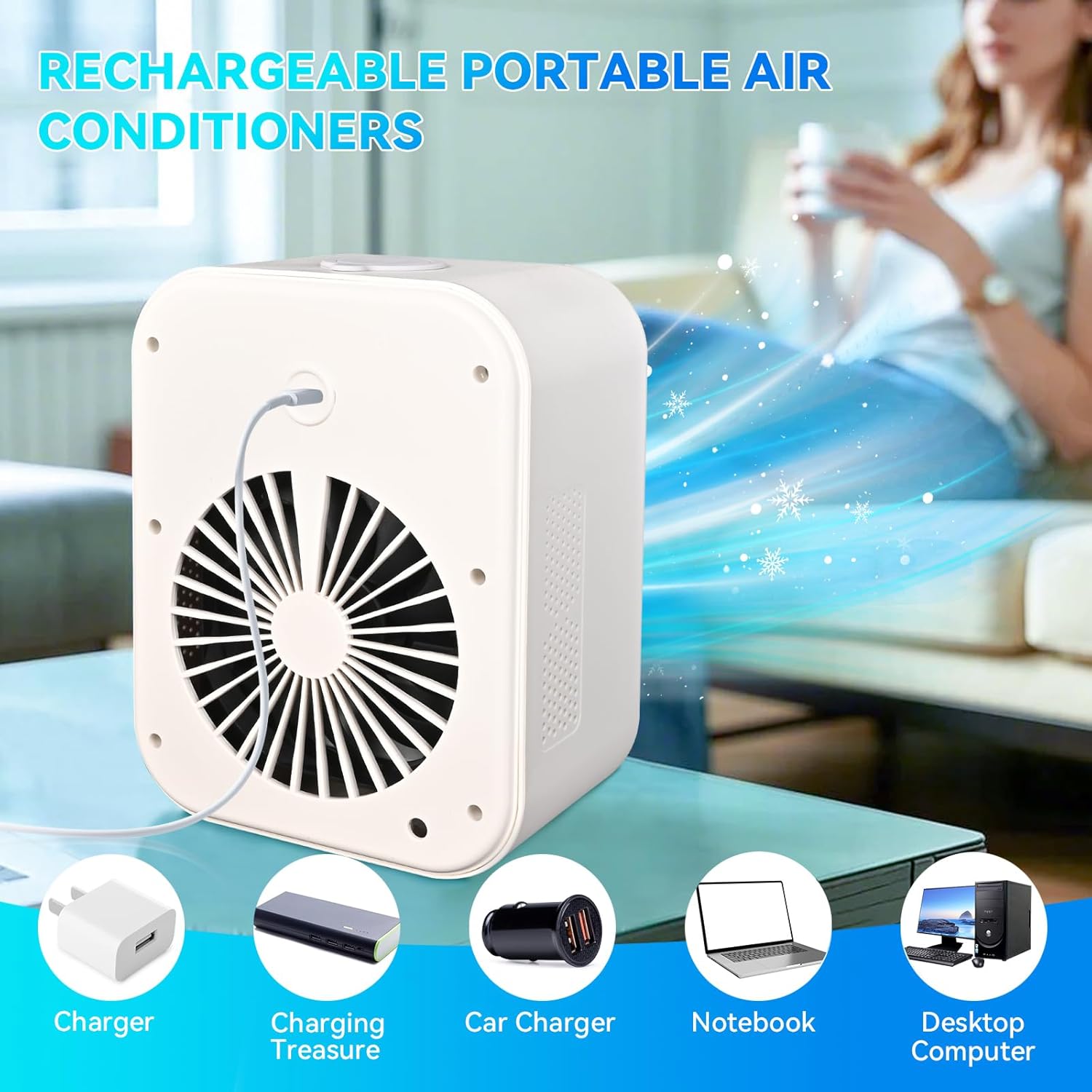 Portable Mini Air Conditioner Fan