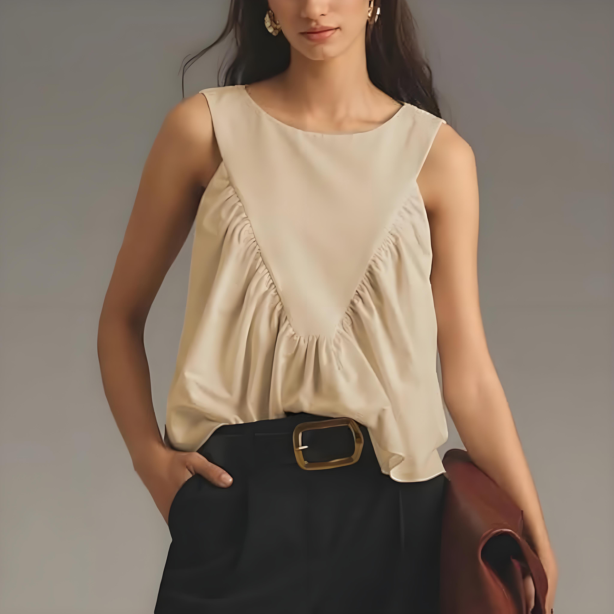 Mare Mare Shirred Swing Tank(Buy 2 Free Shipping)