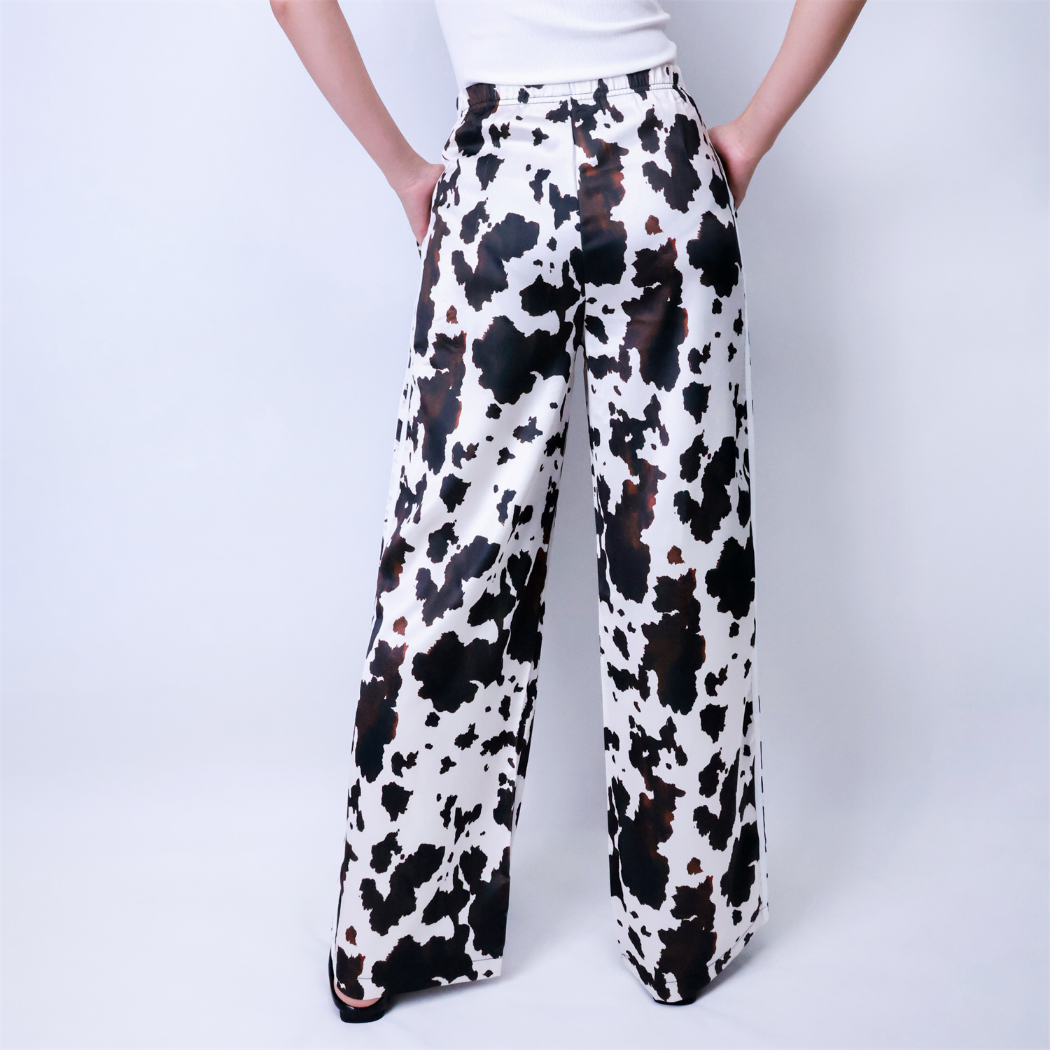 Summer Originals Wide Leg Satin Pants (Buy 2 Free Shipping)