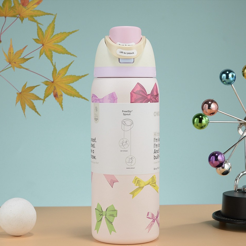 Owala Picnic Dreams FreeSip 32oz Water Bottle (Buy 3 Free Shipping)