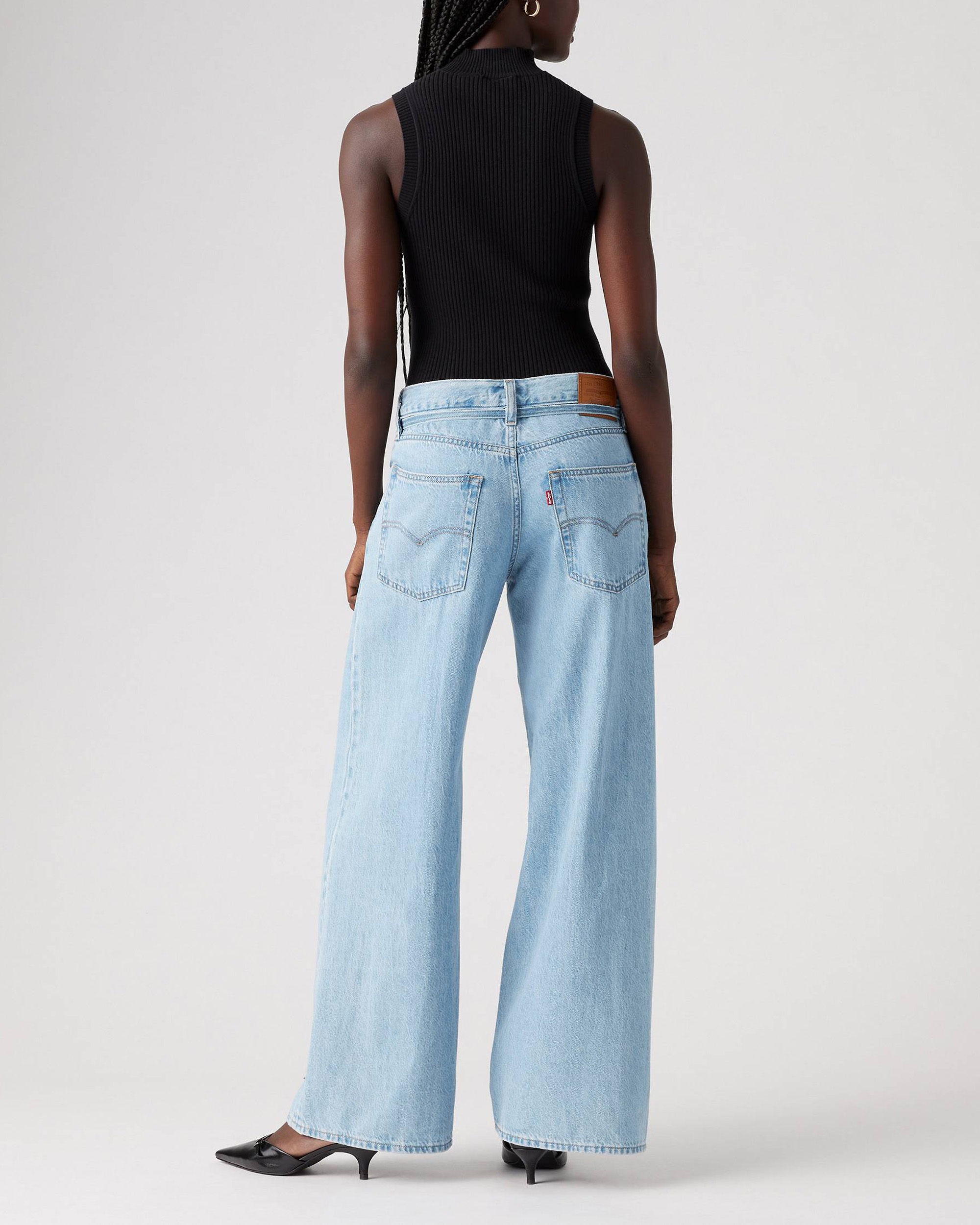 XL Lace-Up Baggy Straight Women's Jeans (Buy 2 Free Shipping)