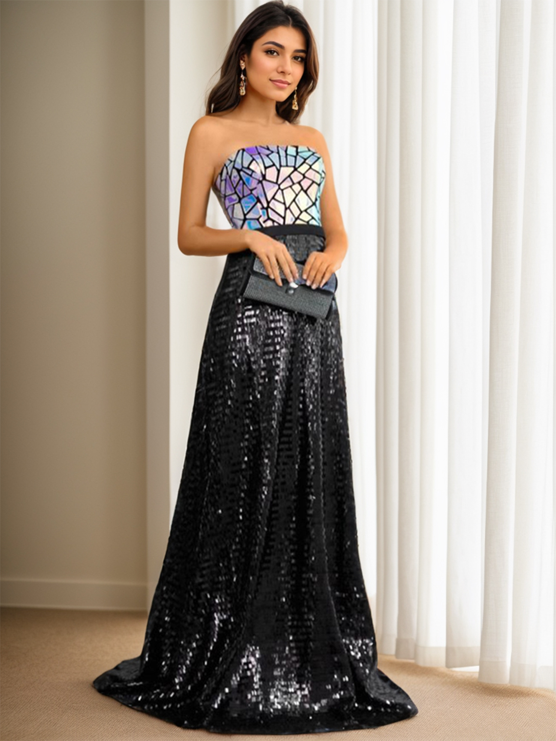 A-Line/Princess Formal Prom Evening Dress Floor Length Sleeveless 
