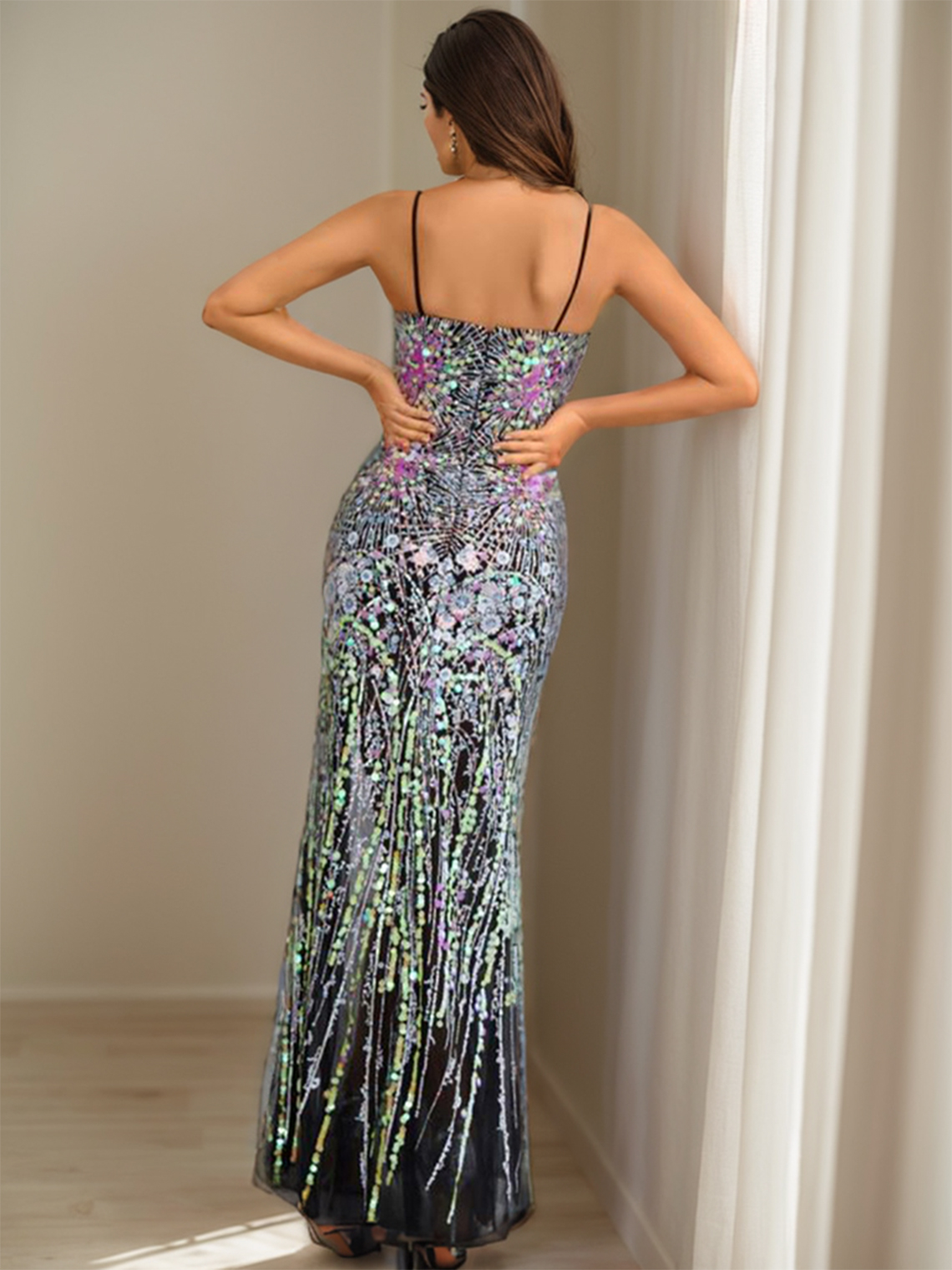 Mermaid/Trumpet Prom Dress Floor Length Sleeveless Evening Dress