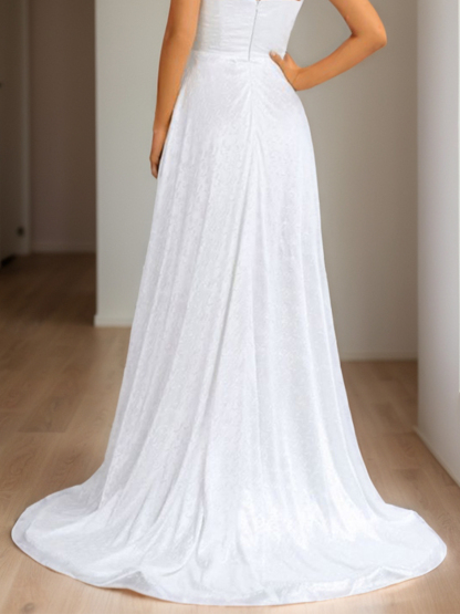 A-Line Elegant Prom Evening Dress Spaghetti Straps Quinceanera Dress
