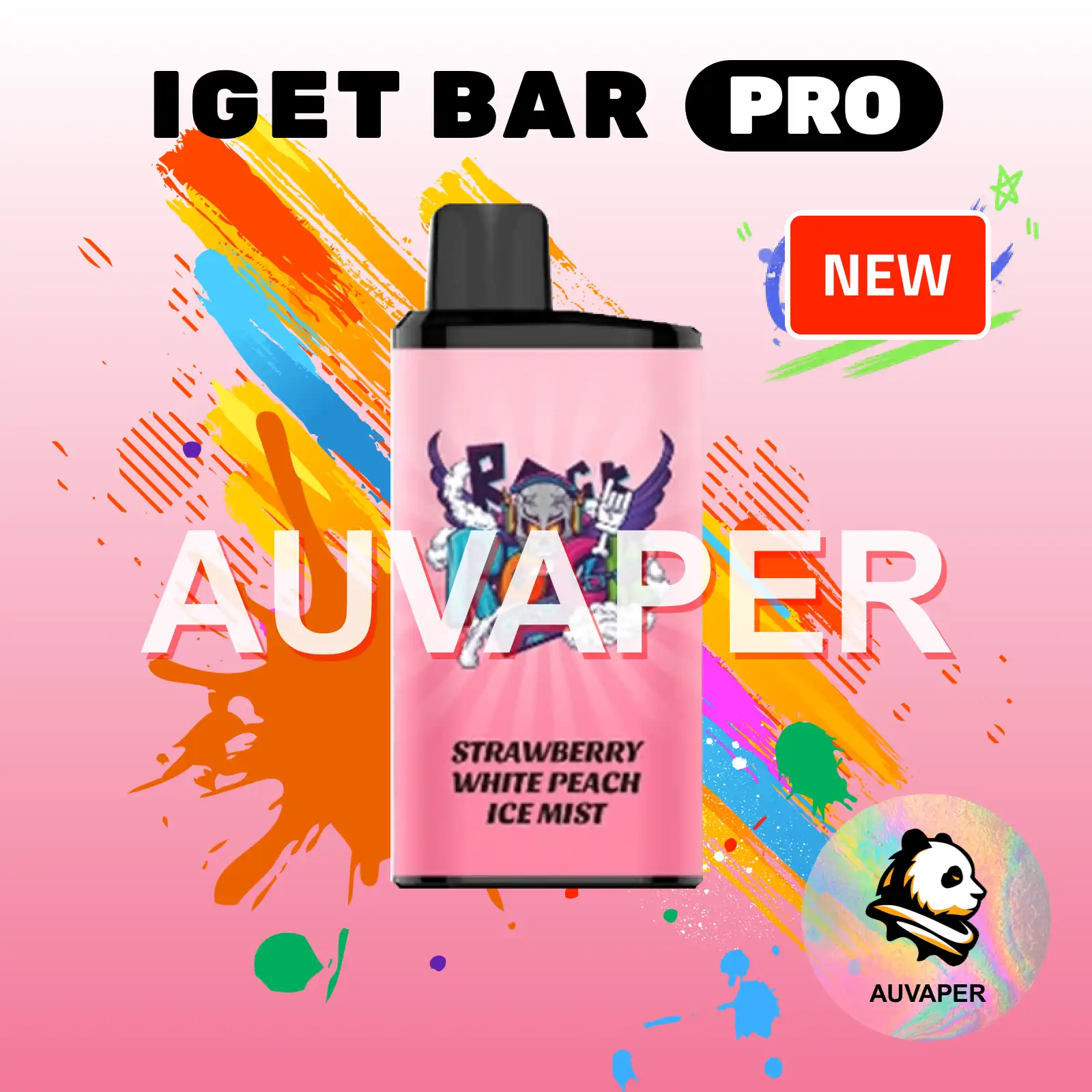 Strawberry white peach ive mist Iget Bar Pro